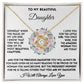 To My Beautiful Daughter - The Proudest Moment - Love Knot Necklace - Celeste Jewel