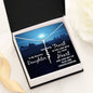 To My Beautiful Daughter - Trust In The Lord - Faith Cross Necklace - Celeste Jewel