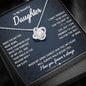 To My Beautiful Daughter - Walk Beside You - Love Knot Necklace - Celeste Jewel