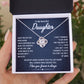 To My Beautiful Daughter - Walk Beside You - Love Knot Necklace - Celeste Jewel
