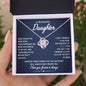 To My Beautiful Daughter - Walk Beside You - Love Knot Necklace - Celeste Jewel