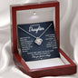 To My Beautiful Daughter - Walk Beside You - Love Knot Necklace - Celeste Jewel