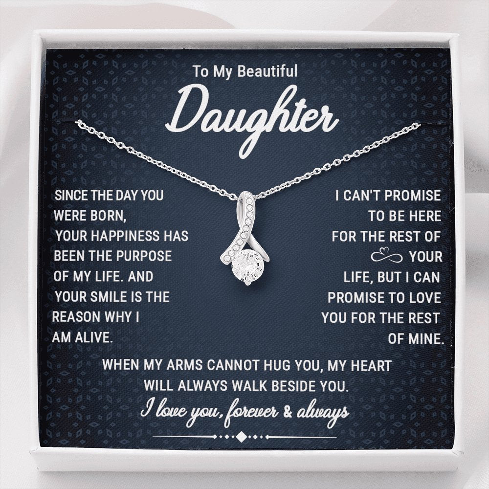 To My Beautiful Daughter - Walk Beside You - Sparkling Radiance Necklace - Celeste Jewel