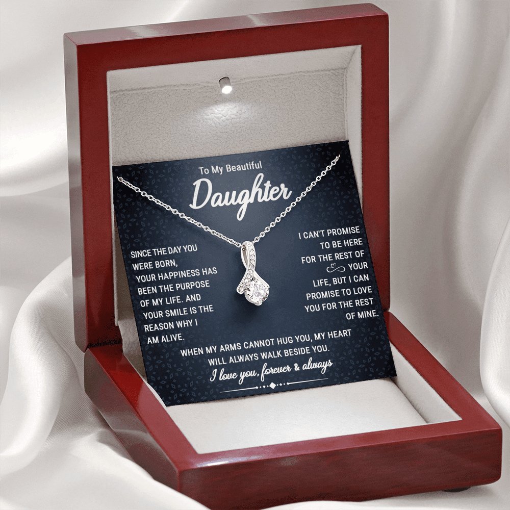 To My Beautiful Daughter - Walk Beside You - Sparkling Radiance Necklace - Celeste Jewel