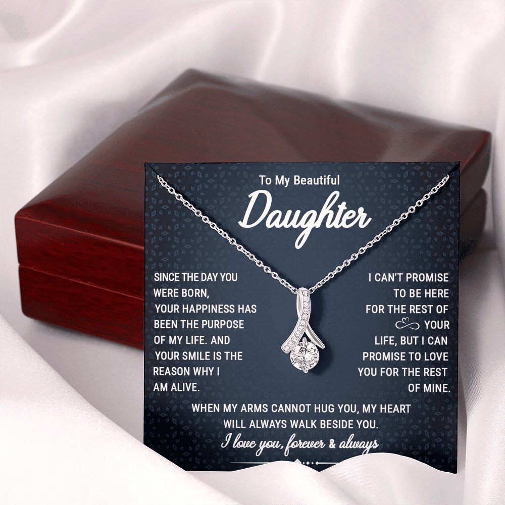 To My Beautiful Daughter - Walk Beside You - Sparkling Radiance Necklace - Celeste Jewel