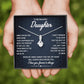 To My Beautiful Daughter - Walk Beside You - Sparkling Radiance Necklace - Celeste Jewel