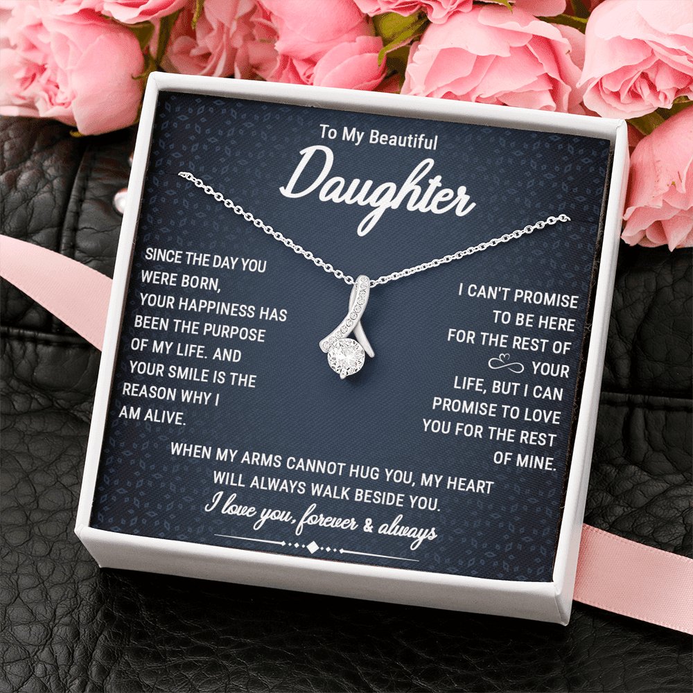 To My Beautiful Daughter - Walk Beside You - Sparkling Radiance Necklace - Celeste Jewel