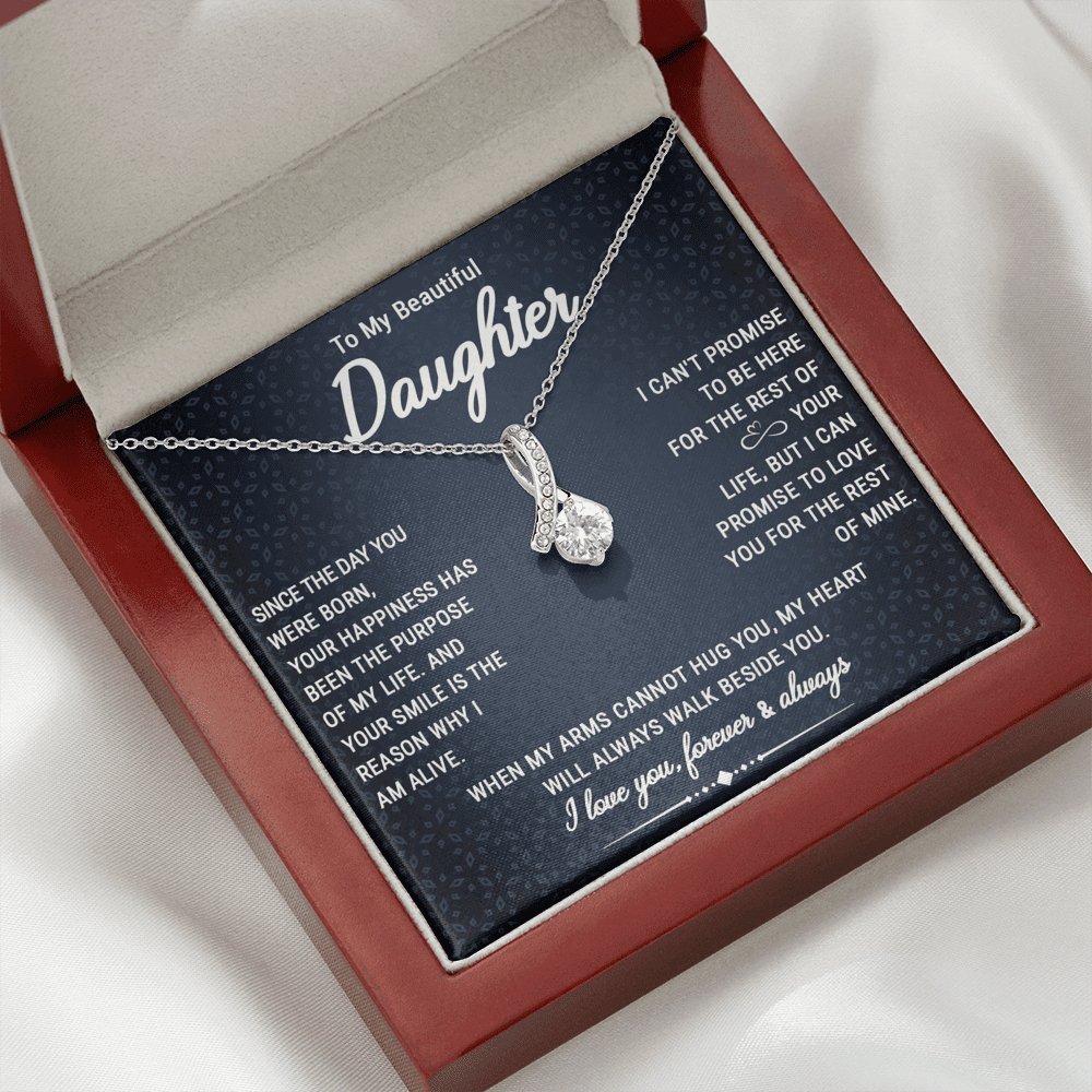 To My Beautiful Daughter - Walk Beside You - Sparkling Radiance Necklace - Celeste Jewel
