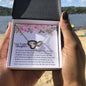 To My Beautiful Daughter - Your Existence - Interlocking Hearts Necklace - Celeste Jewel