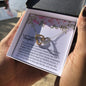 To My Beautiful Daughter - Your Existence - Interlocking Hearts Necklace - Celeste Jewel