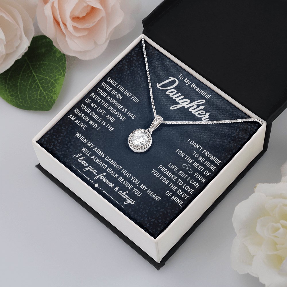 To My Beautiful Daughter - Your Happiness - Eternal Hope Necklace - Celeste Jewel