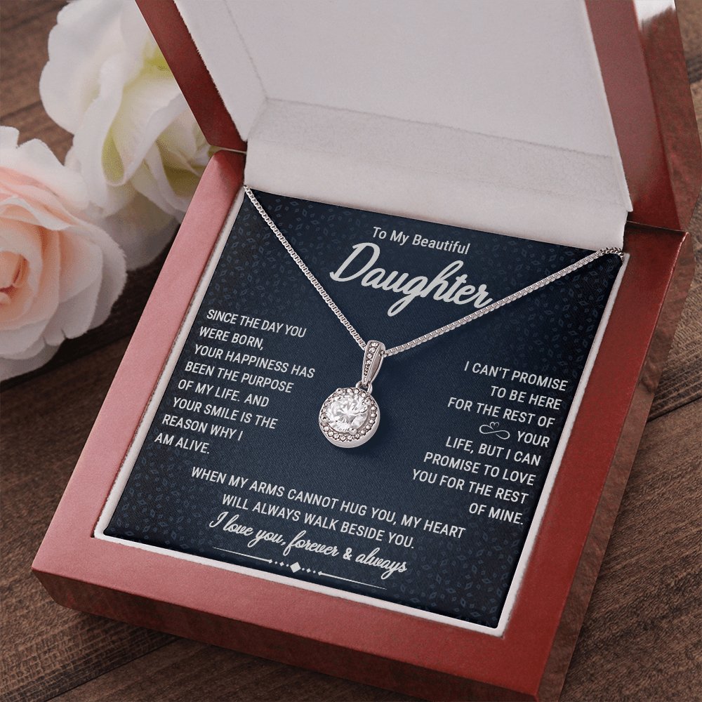 To My Beautiful Daughter - Your Happiness - Eternal Hope Necklace - Celeste Jewel