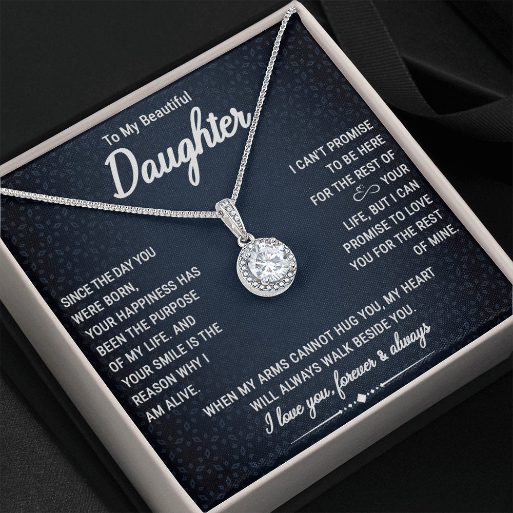To My Beautiful Daughter - Your Happiness - Eternal Hope Necklace - Celeste Jewel