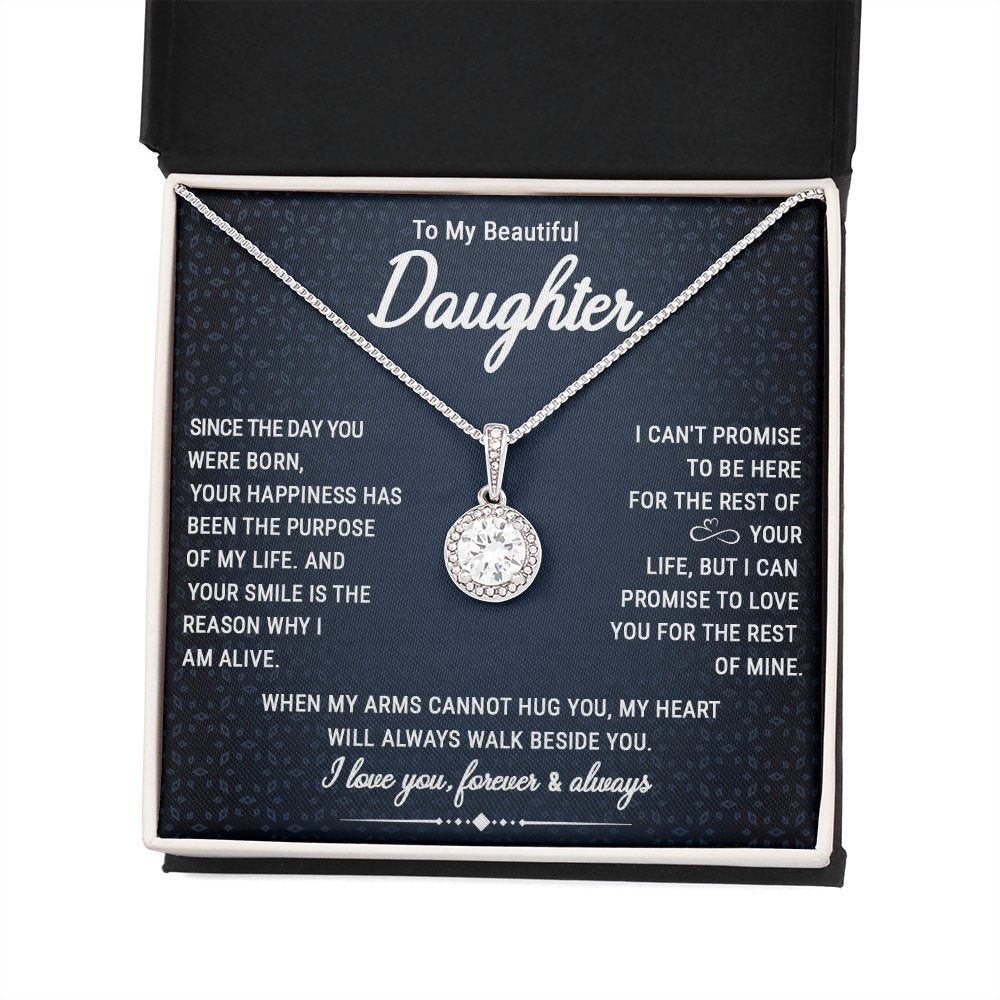 To My Beautiful Daughter - Your Happiness - Eternal Hope Necklace - Celeste Jewel