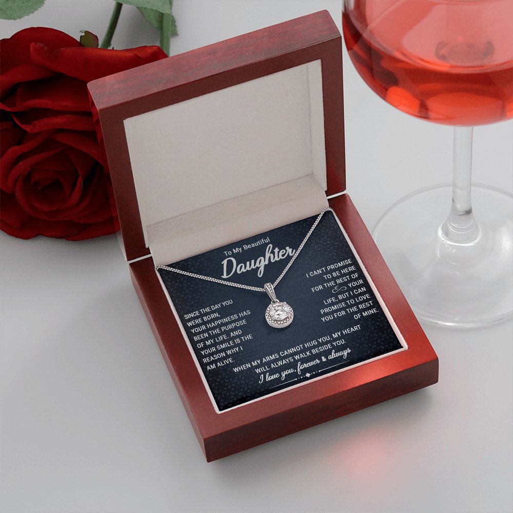 To My Beautiful Daughter - Your Happiness - Eternal Hope Necklace - Celeste Jewel