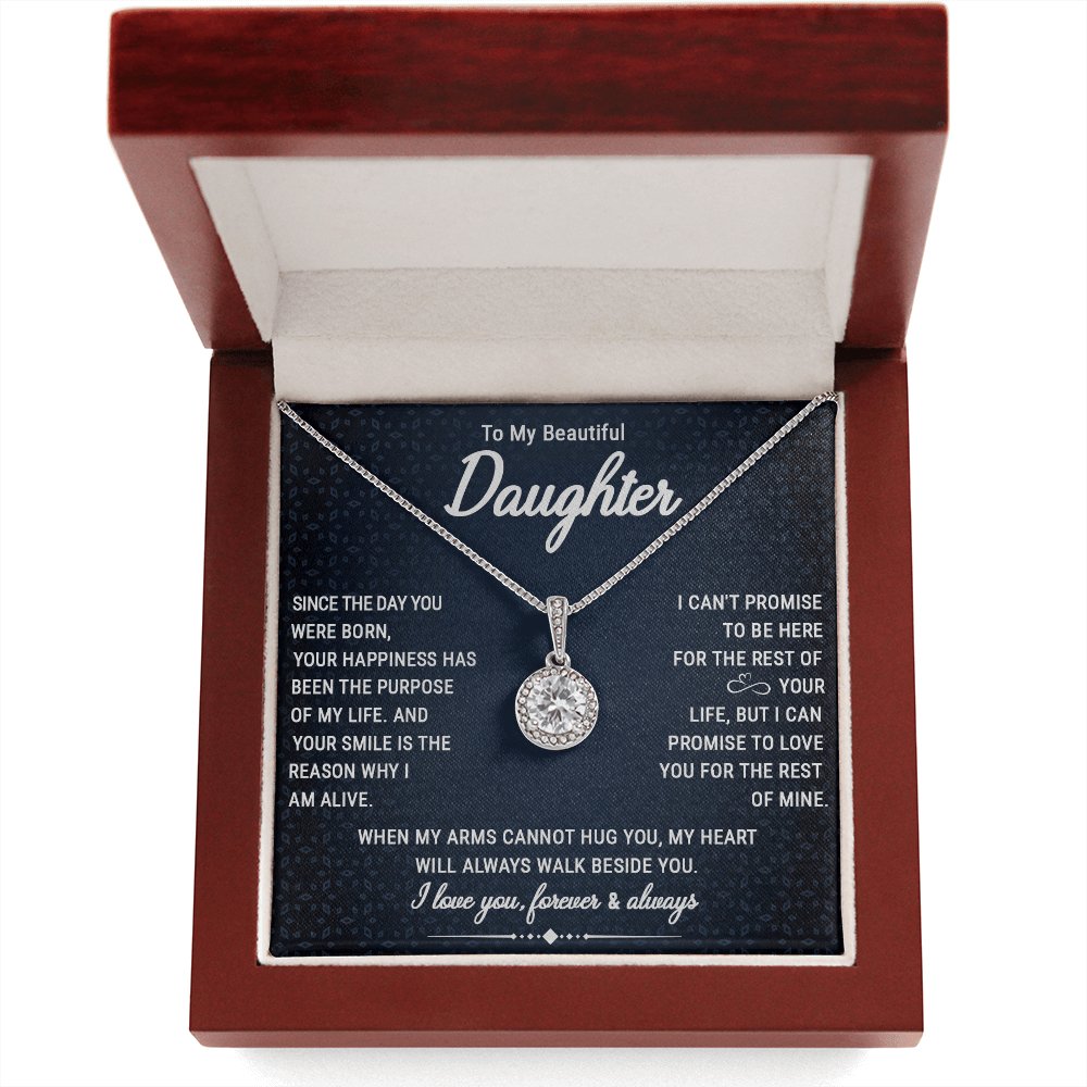 To My Beautiful Daughter - Your Happiness - Eternal Hope Necklace - Celeste Jewel