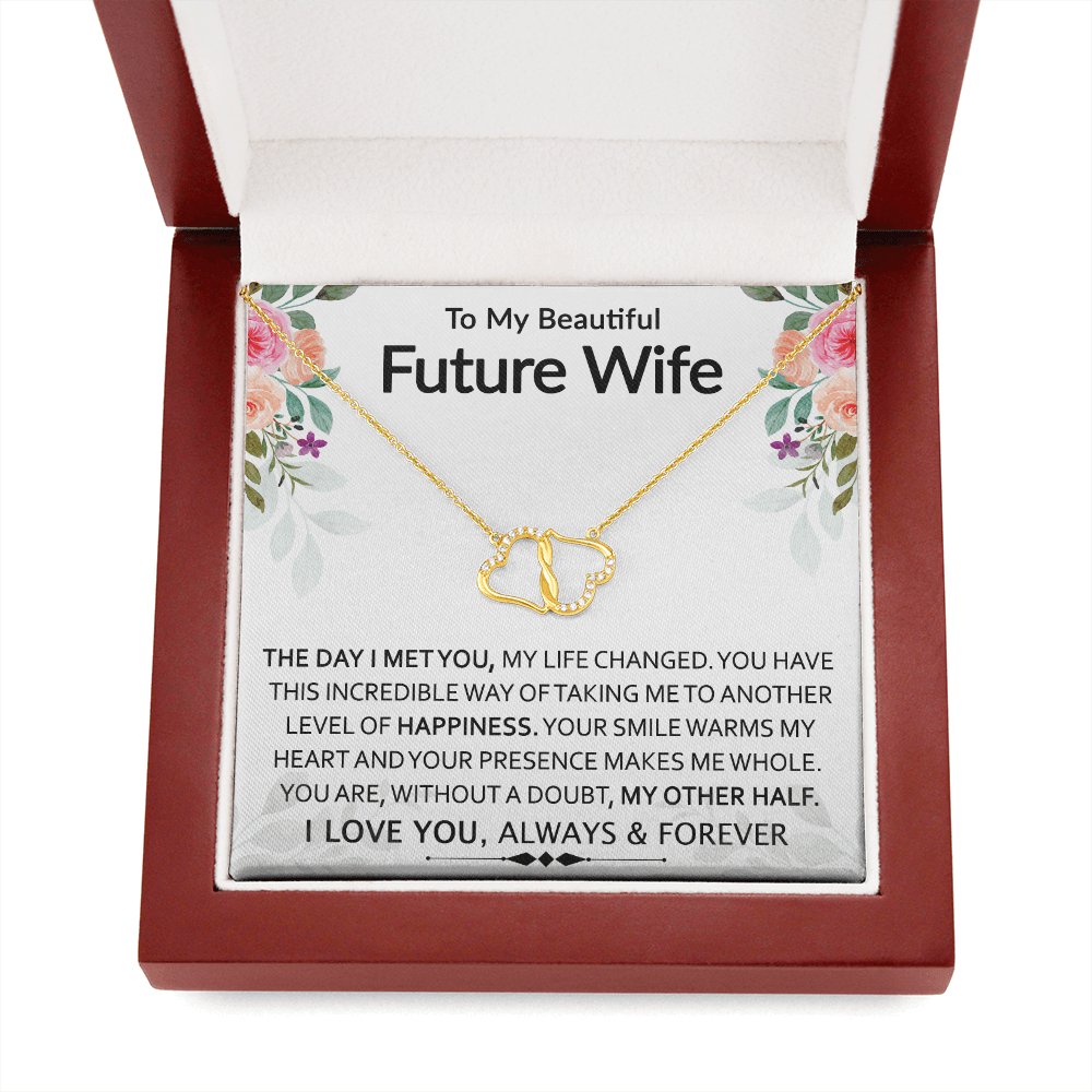 To My Beautiful Future Wife - My Other Half - Everlasting Love Necklace - Celeste Jewel