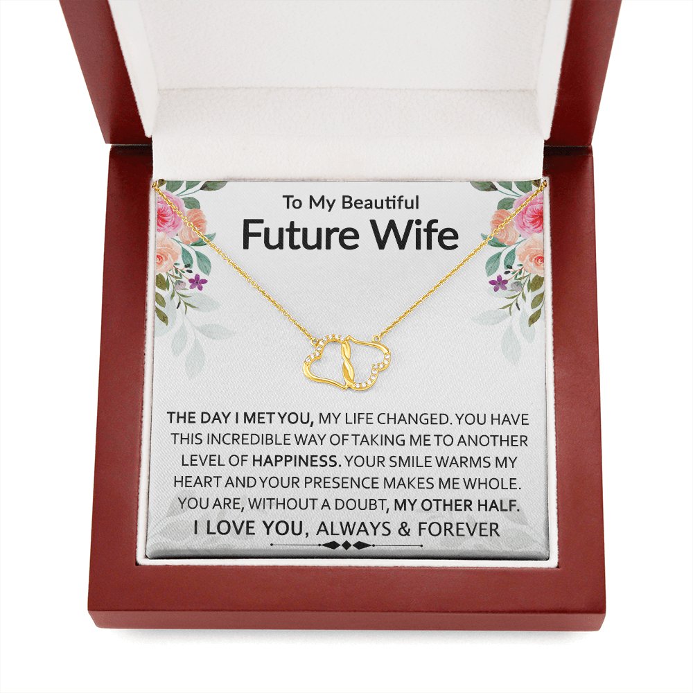 To My Beautiful Future Wife - My Other Half - Everlasting Love Necklace - Celeste Jewel