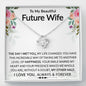 To My Beautiful Future Wife - My Other Half - Love Knot Necklace - Celeste Jewel