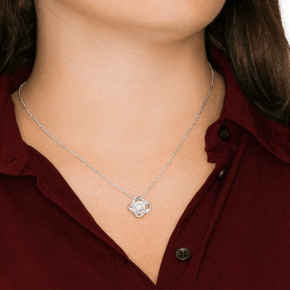 To My Beautiful Future Wife - My Other Half - Love Knot Necklace - Celeste Jewel