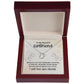 To My Beautiful Girlfriend Gift - Straighten Your Crown - Dainty Heart Necklace - Celeste Jewel
