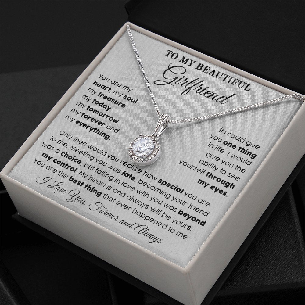 To My Beautiful Girlfriend - My Everything - Eternal Hope Necklace - Celeste Jewel