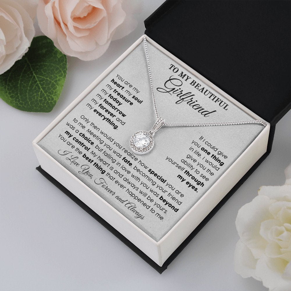 To My Beautiful Girlfriend - My Everything - Eternal Hope Necklace - Celeste Jewel