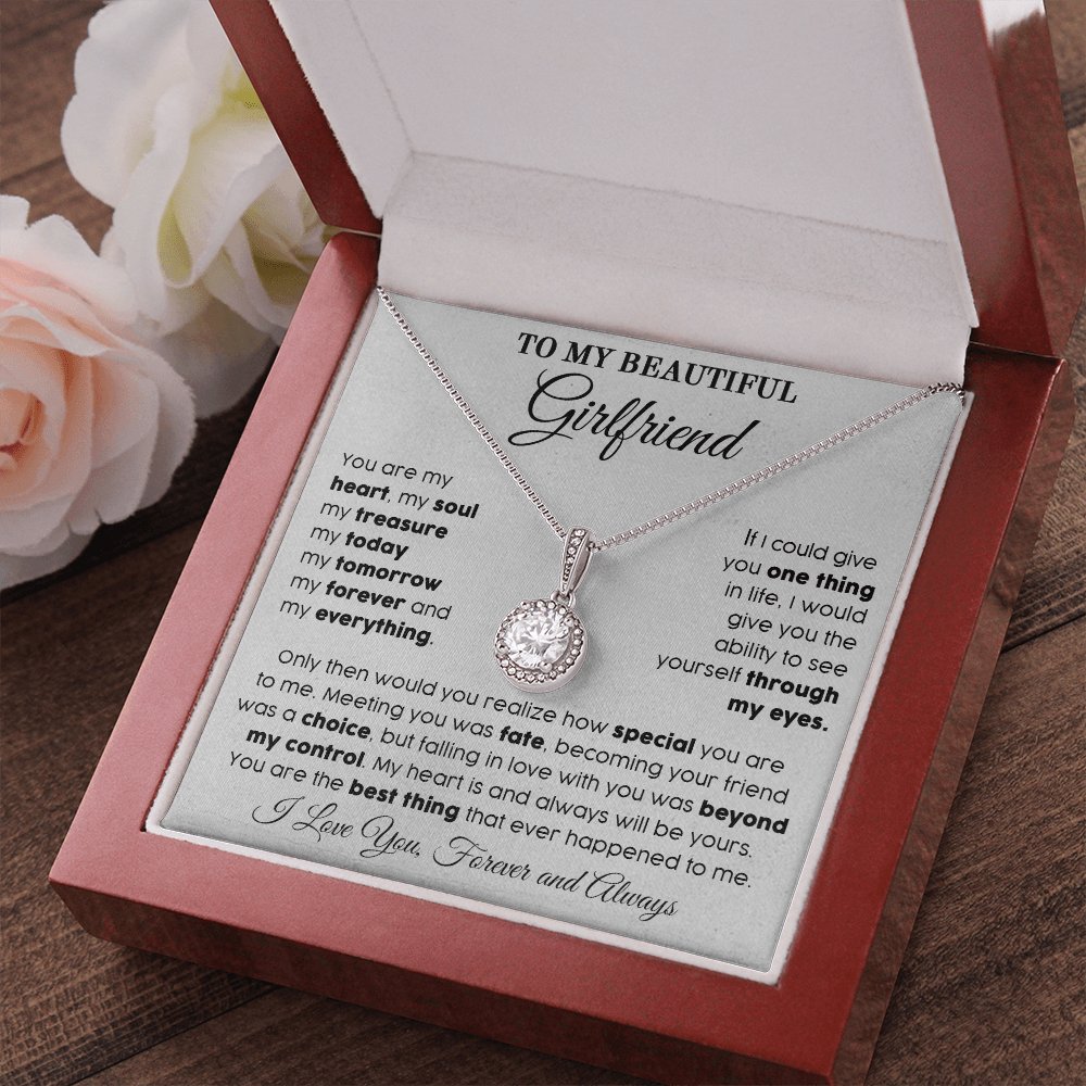 To My Beautiful Girlfriend - My Everything - Eternal Hope Necklace - Celeste Jewel