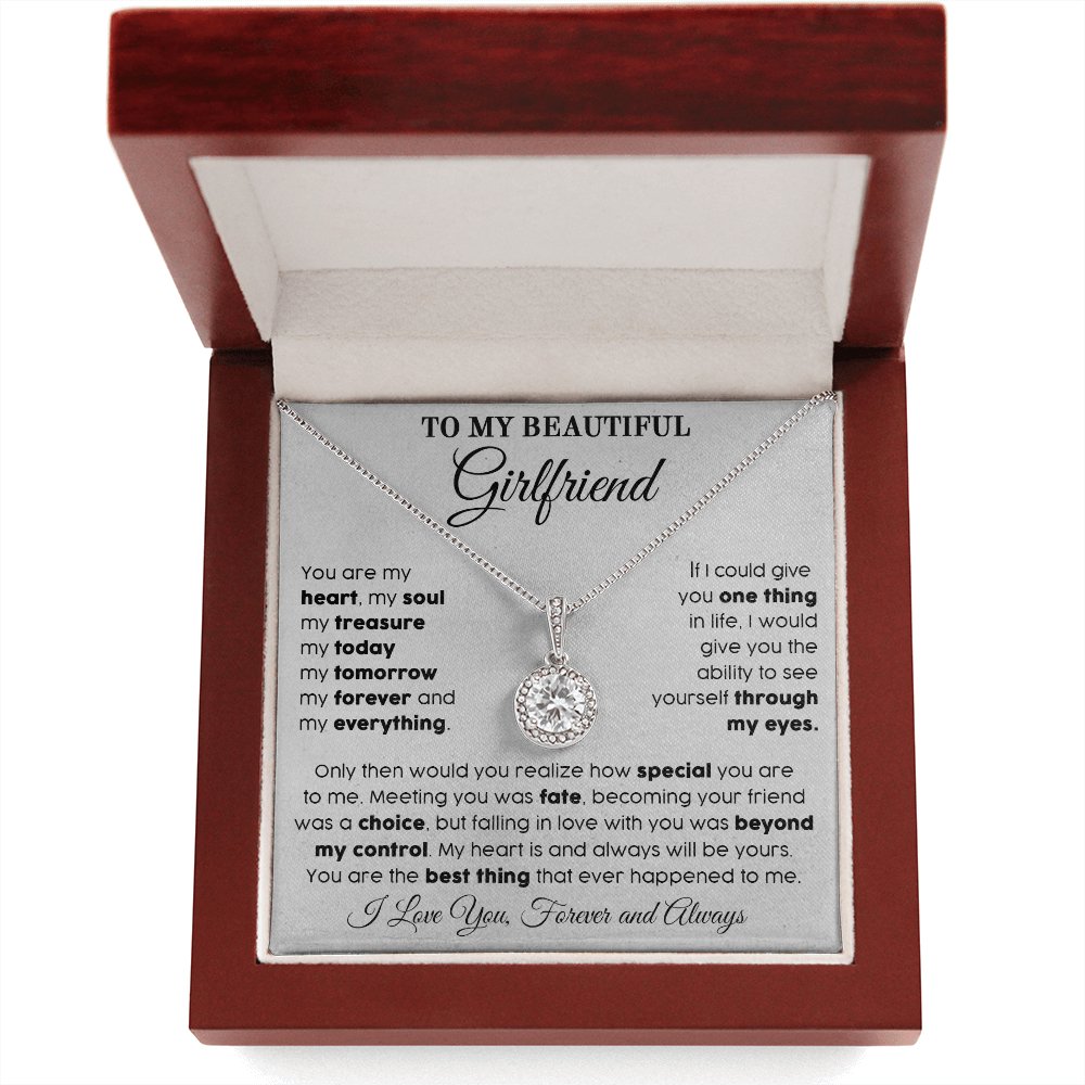 To My Beautiful Girlfriend - My Everything - Eternal Hope Necklace - Celeste Jewel