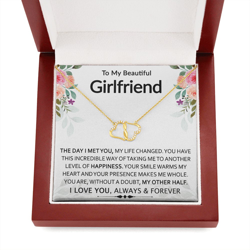 To My Beautiful Girlfriend - My Other Half - Everlasting Love Necklace - Celeste Jewel