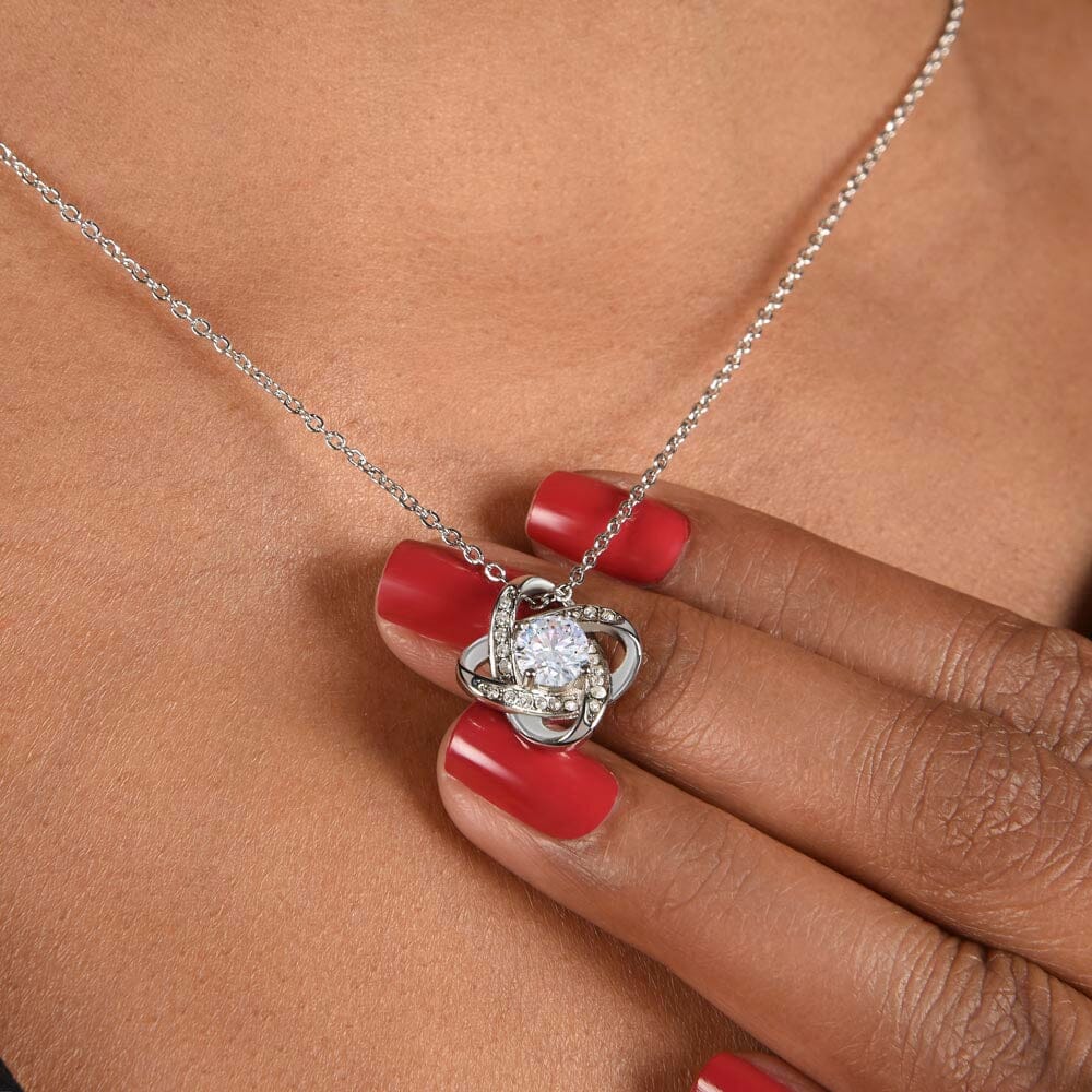 To My Beautiful Mom (From Daughter) - Forever Grateful - Love Knot Necklace - Celeste Jewel