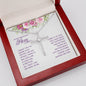 To My Beautiful Mom - Like No Other - Cubic Zirconia Cross Necklace - Celeste Jewel