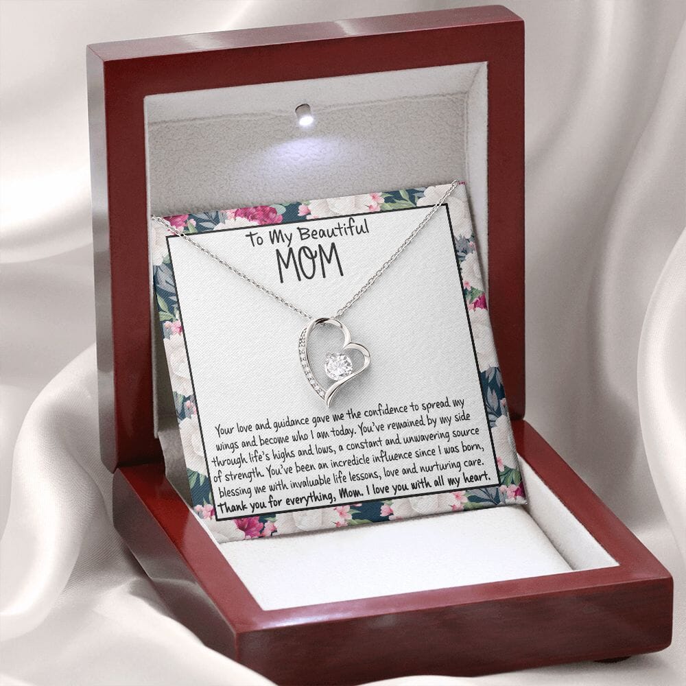 To My Beautiful Mom - Thank You For Everything - Eternal Love Necklace - Celeste Jewel