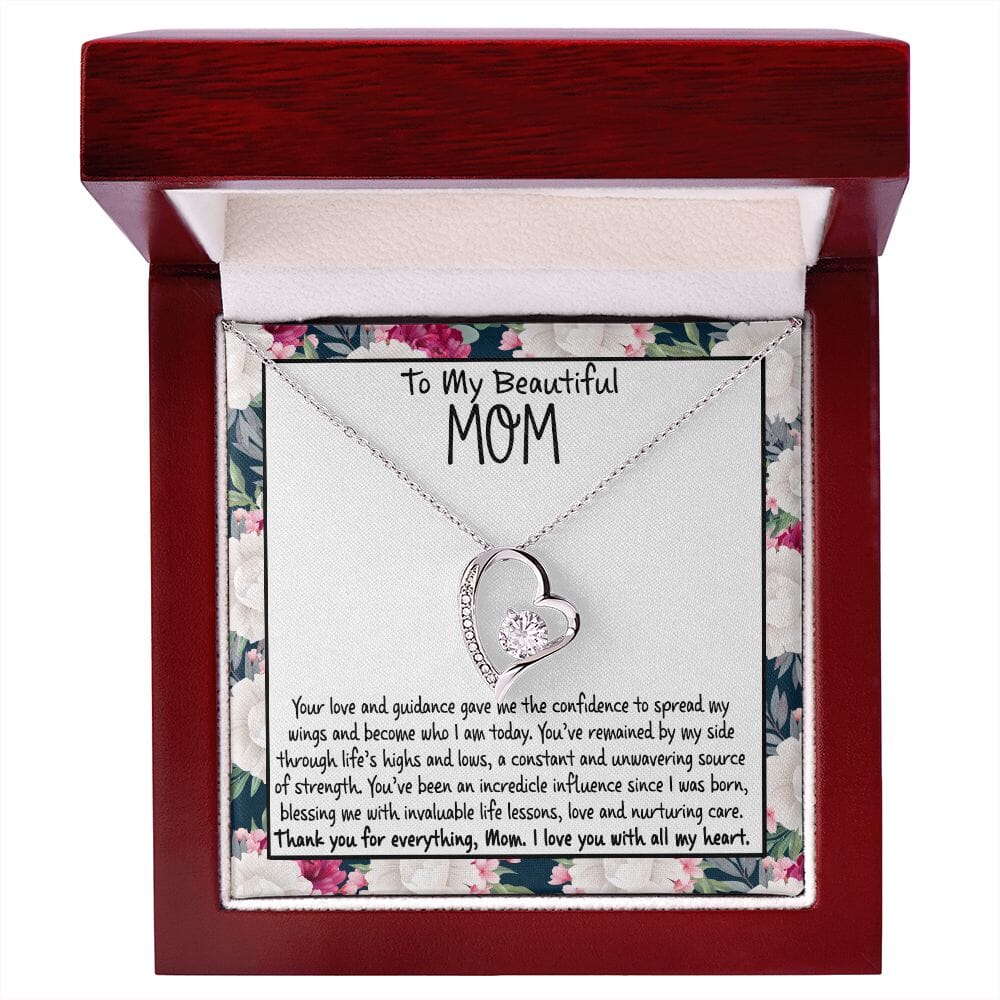 To My Beautiful Mom - Thank You For Everything - Eternal Love Necklace - Celeste Jewel