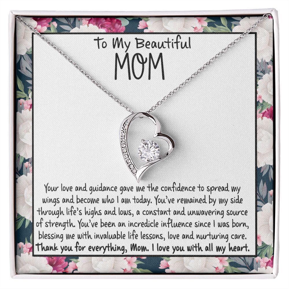 To My Beautiful Mom - Thank You For Everything - Eternal Love Necklace - Celeste Jewel