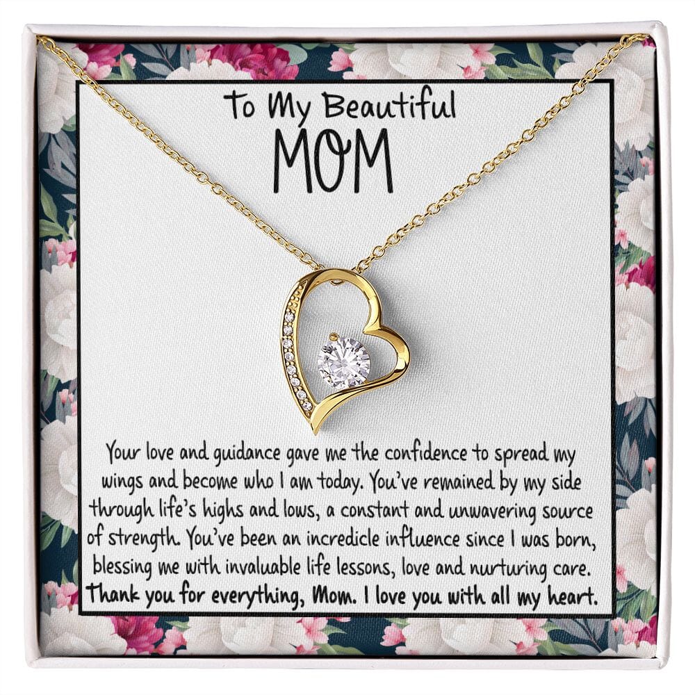 To My Beautiful Mom - Thank You For Everything - Eternal Love Necklace - Celeste Jewel
