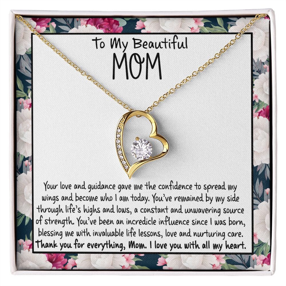 To My Beautiful Mom - Thank You For Everything - Eternal Love Necklace - Celeste Jewel