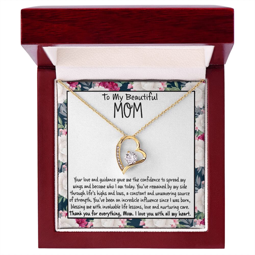 To My Beautiful Mom - Thank You For Everything - Eternal Love Necklace - Celeste Jewel