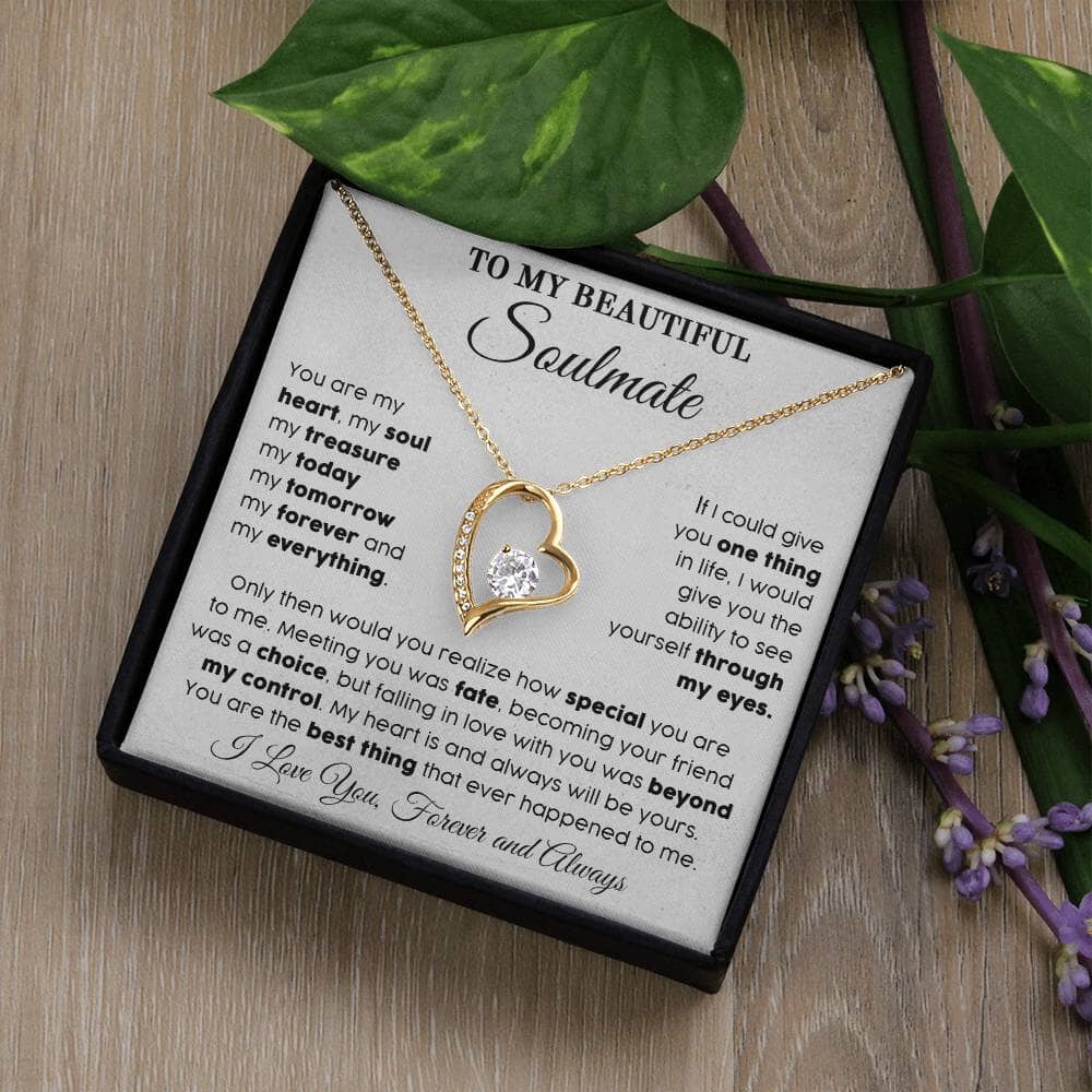 To My Beautiful Soulmate - My Everything - Eternal Love Necklace - Celeste Jewel