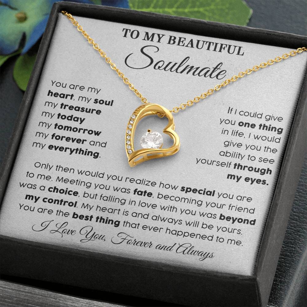 To My Beautiful Soulmate - My Everything - Eternal Love Necklace - Celeste Jewel