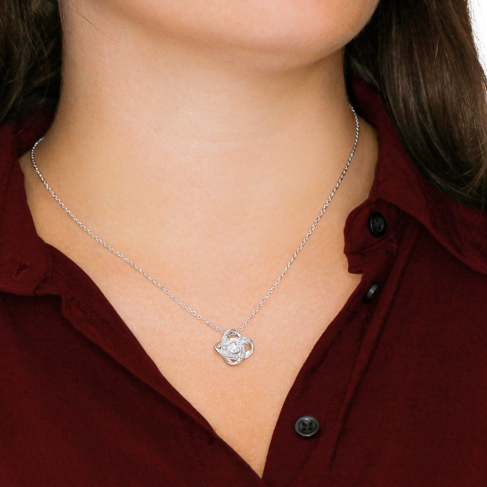 To My Beautiful Soulmate - My Everything - Love Knot Necklace - Celeste Jewel