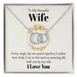 To My Beautiful Wife - Every Single Day - Perfect Pair Necklace - Celeste Jewel