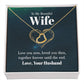 To My Beautiful Wife Gift - Until The End - Dainty Heart Necklace - Celeste Jewel