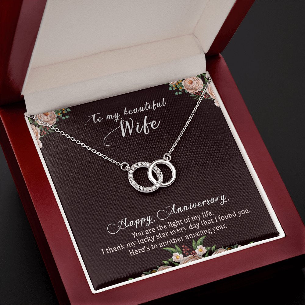 To My Beautiful Wife - Happy Anniversary Gift - Perfect Pair Necklace - Celeste Jewel