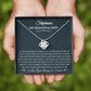 To My Beautiful Wife - How Special You Are - Love Knot Necklace - Celeste Jewel