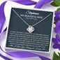 To My Beautiful Wife - How Special You Are - Love Knot Necklace - Celeste Jewel