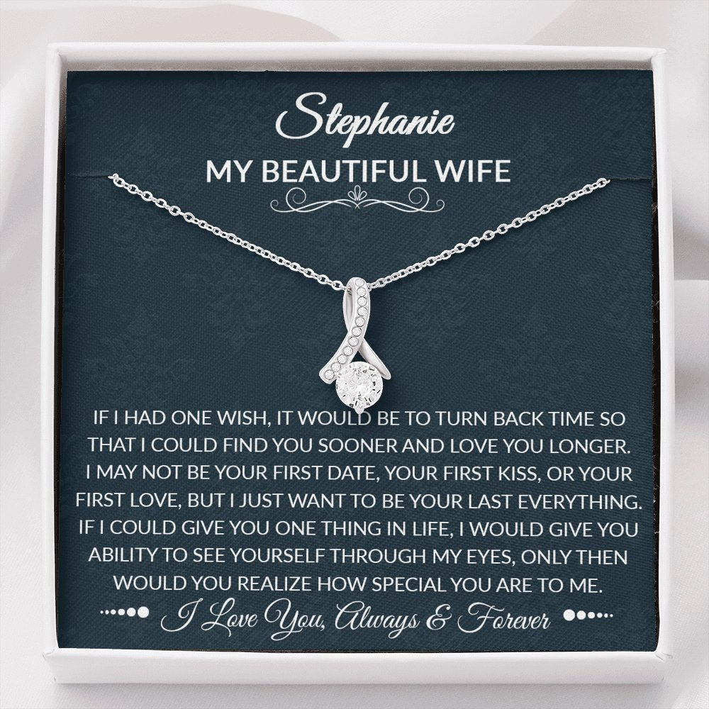 To My Beautiful Wife - How Special You Are - Sparkling Radiance Necklace - Celeste Jewel