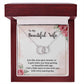 To My Beautiful Wife - Just Like Wine - Perfect Pair Necklace - Celeste Jewel