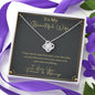 To My Beautiful Wife - Last Everything - Love Knot Necklace - Celeste Jewel