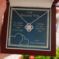 To My Beautiful Wife - Love You More Than That - Love Knot Necklace - Celeste Jewel
